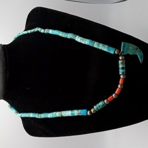 Navajo turquoise Heishi necklace